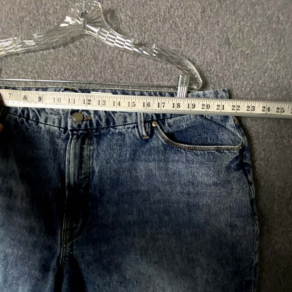 Good American Women's Plus Size 20 Distressed Good Classic High Rise Jeans - Picture 9 of 11